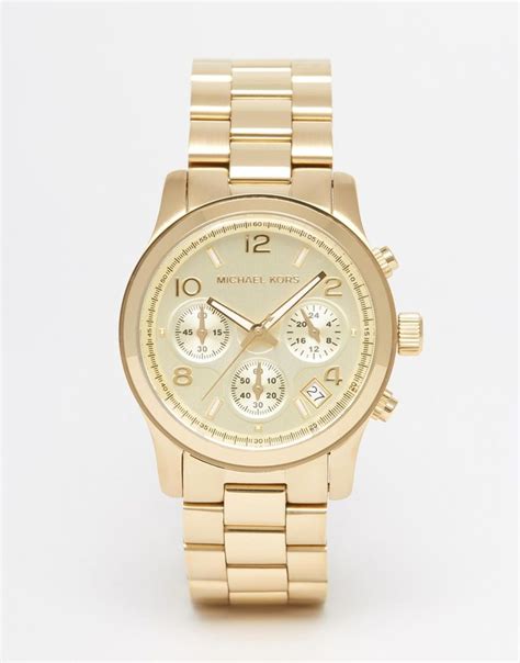 michael kors runway uhrenarmband|Runway Gold.